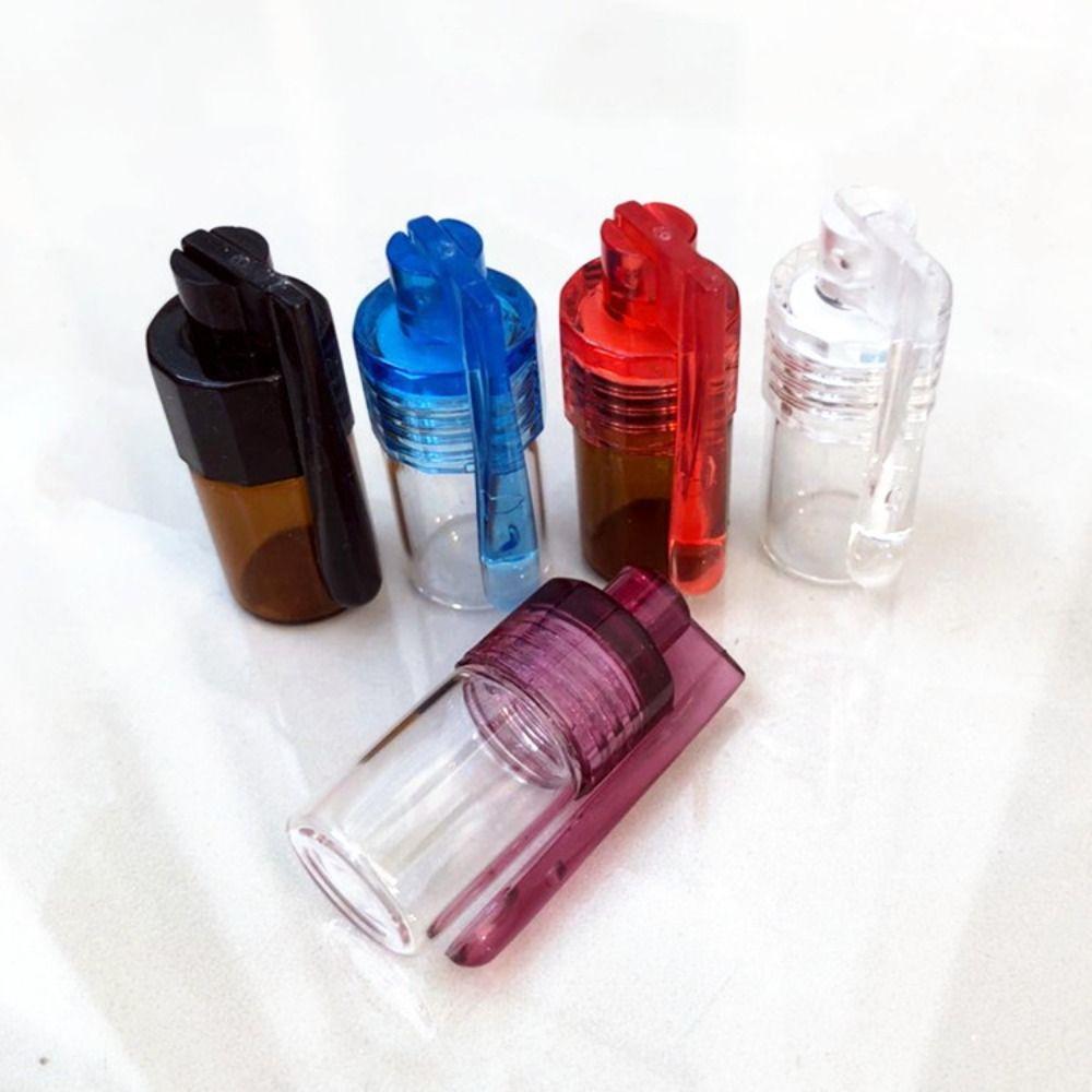 Portable Glass Bottles 31mm/15mm Snuff Snorter Bottle Pill Dispenser Pill Box Travel