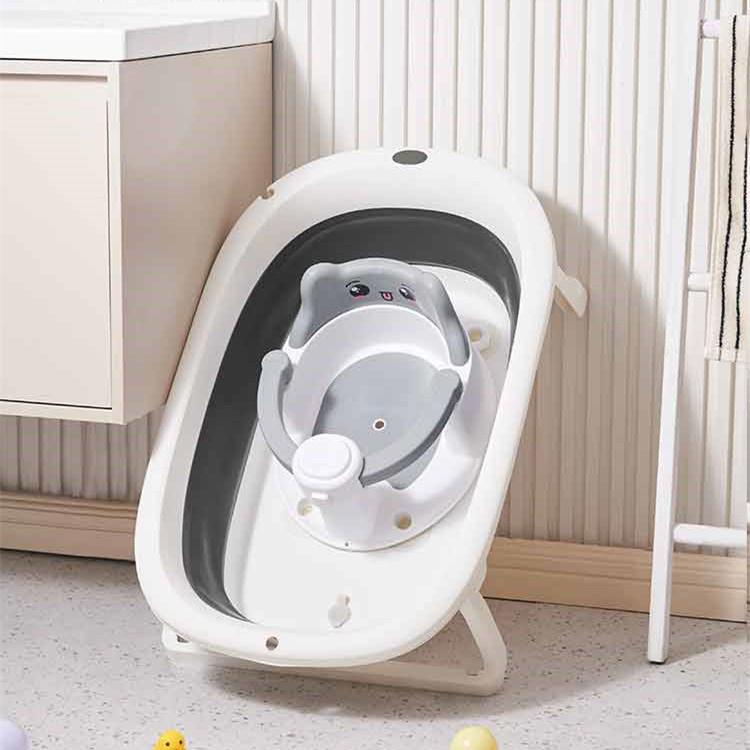 مقعد استحمام للأطفال: دعامة قابلة للإمالة مانعة للانزلاق لحمام حديثي الولادة