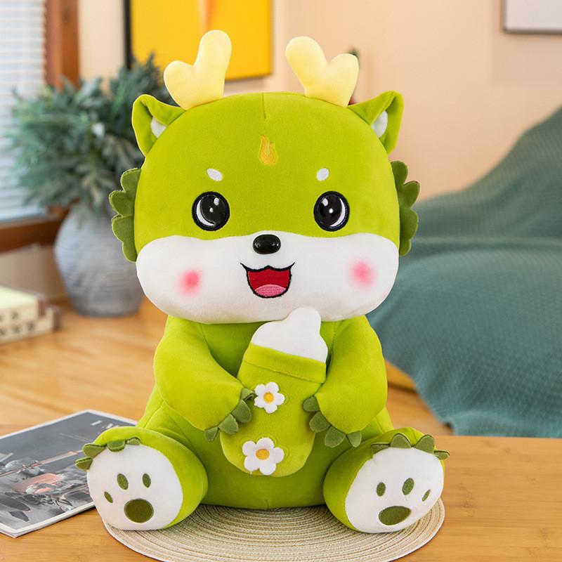 Dragon Plush Toy New Year Gift Bottle Dragon Custom Logo Options Soft Pp Cotton**