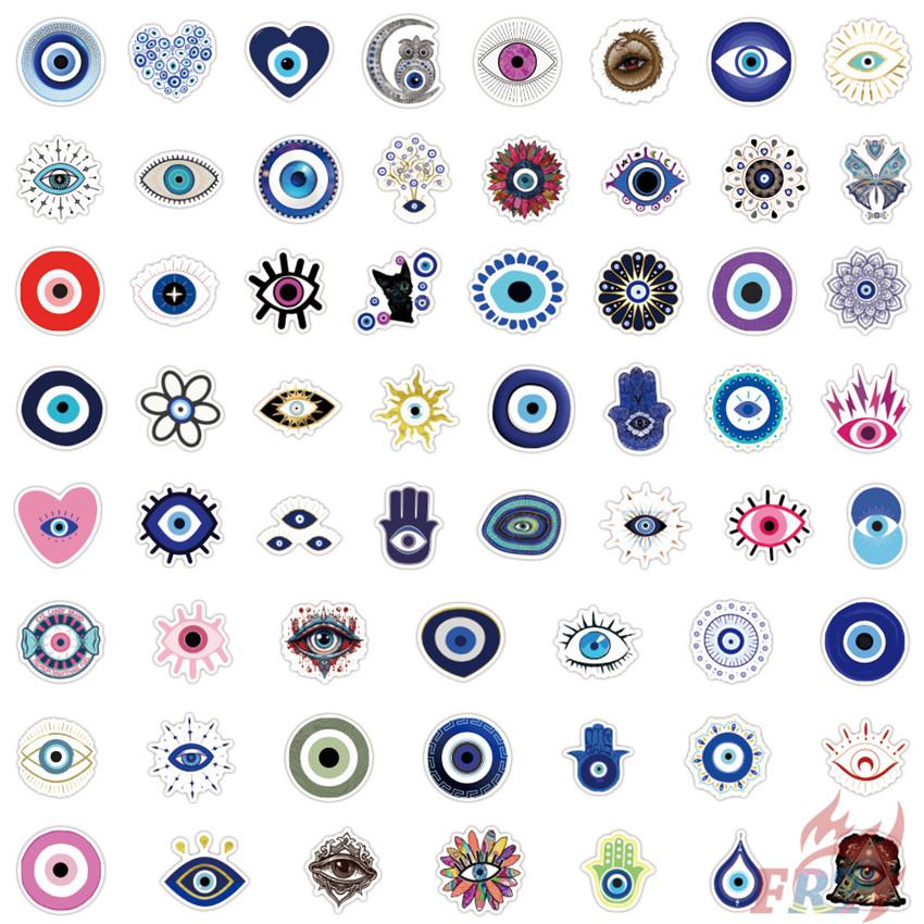 

60Pcs/Set Evil Eyes Series 01 Наклейки DIY Мода Водонепроницаемые каракули Наклейки