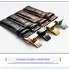 12 13 14 15 16 17 18 19 20 21 22 23 24mm Watch Band For Women Men Wristwatch Straps  Leather Double Press Butterfly Clasp