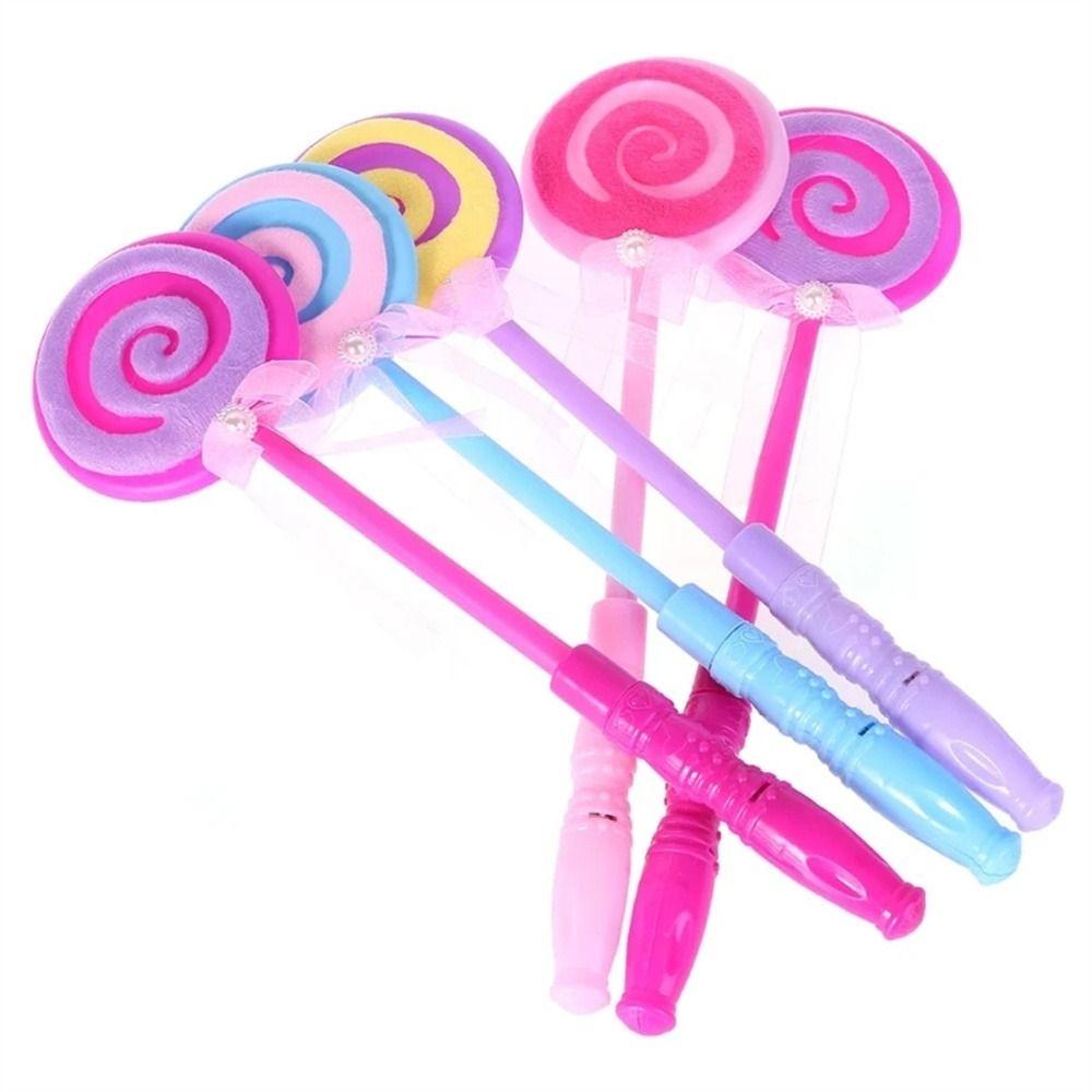 

Toys LED Lollipop Princess Wand Lollipop Stick Glow Stick Lollipop Fairy Wand Flash Light Stick Random color