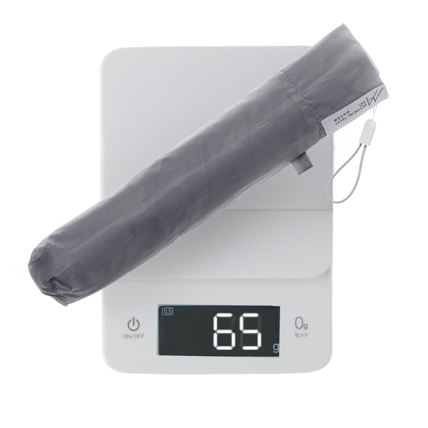 

Magical Tech Folding Easy Solid 80cm 50cm for Men and Light Gray Ultra-Lightweight Umbrella, 65g, Open/Close, Color, Diameter, Ribs, Lightweight,