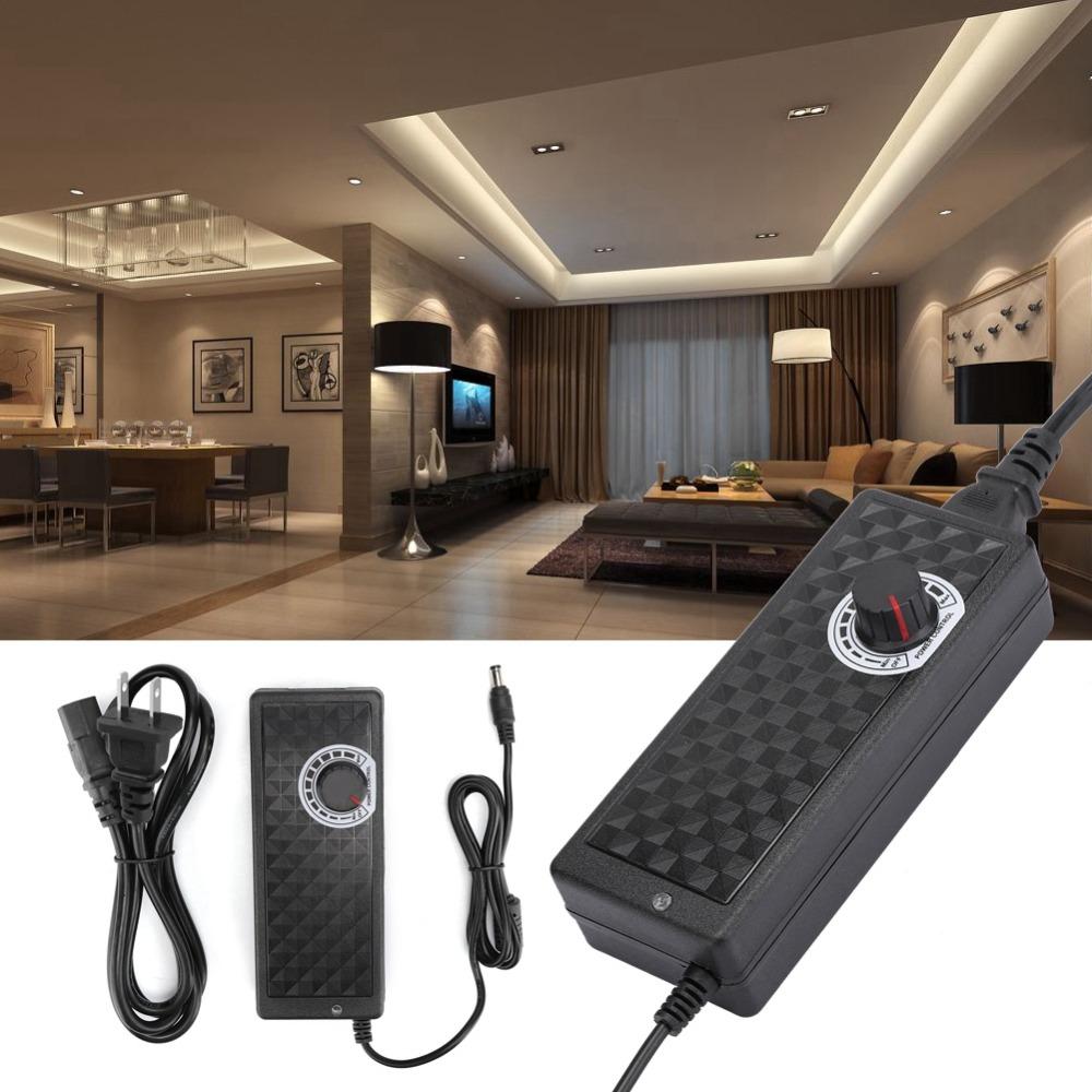 5A Power Adapter 110-240V Input Adjustable Voltage Adapter Easy Adjustable Power Supply  Indoor