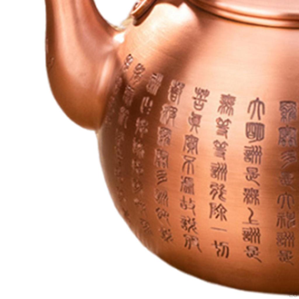 Kupfer-Teekanne, Kaffeekanne, Wasserkocher, Krug, Teebereiter, langlebig, Kung-Fu-Teegeschirr für Liebhaber