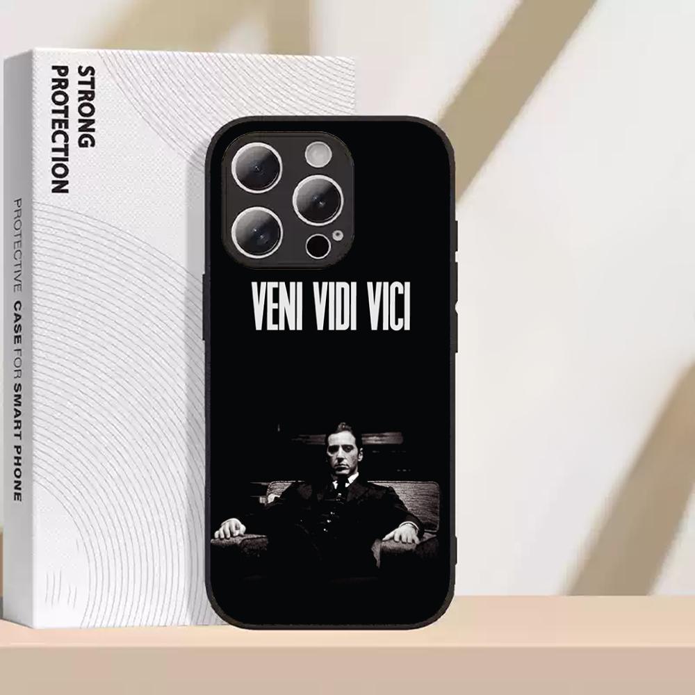 The Godfather Classic Movie Posters Phone Case For iPhone 16 15 14 13 12 11 Plus Pro Max High-end Luxury Magsafe Sheepskin