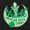Star Wars Unisex Adult Luck Rebel Sign St Patricks Day T-Shirt