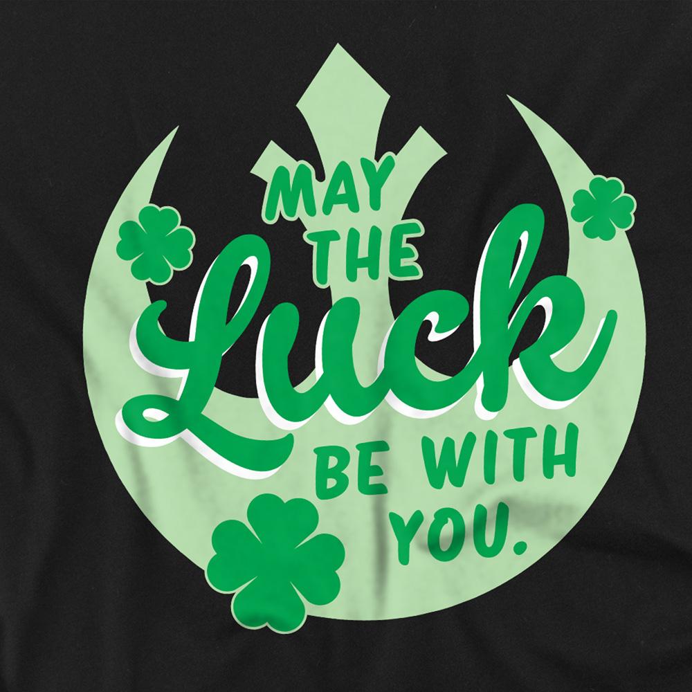 Star Wars Unisex Adult Luck Rebel Sign St Patricks Day T-Shirt