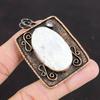 Selenite Druzy Pendant White Topaz Pendant Copper Pendant Natural Gemstone Pendant Latest Design Pendant Handmade Copper Jewelry For Mother
