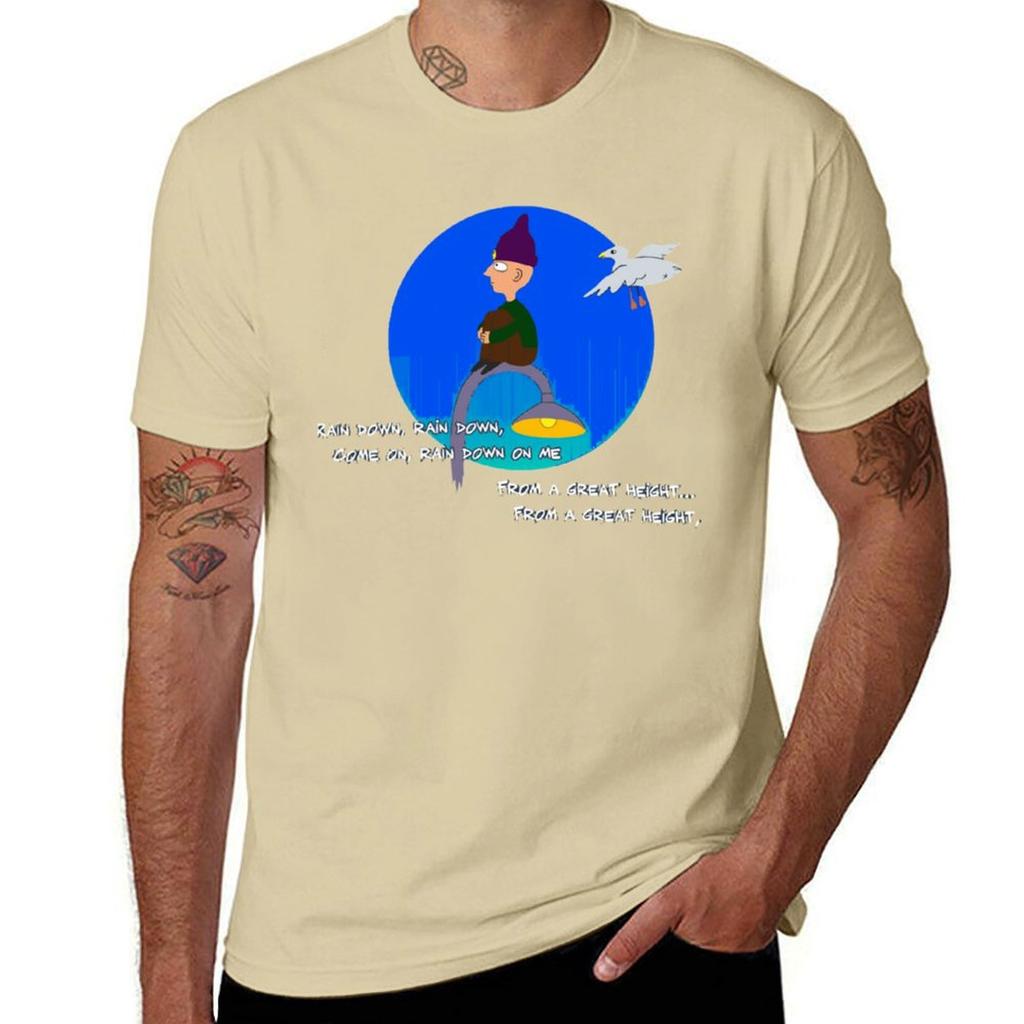 Paranoid android lyric T-Shirt summer tops hippie clothes mens graphic t-shirts hip hop