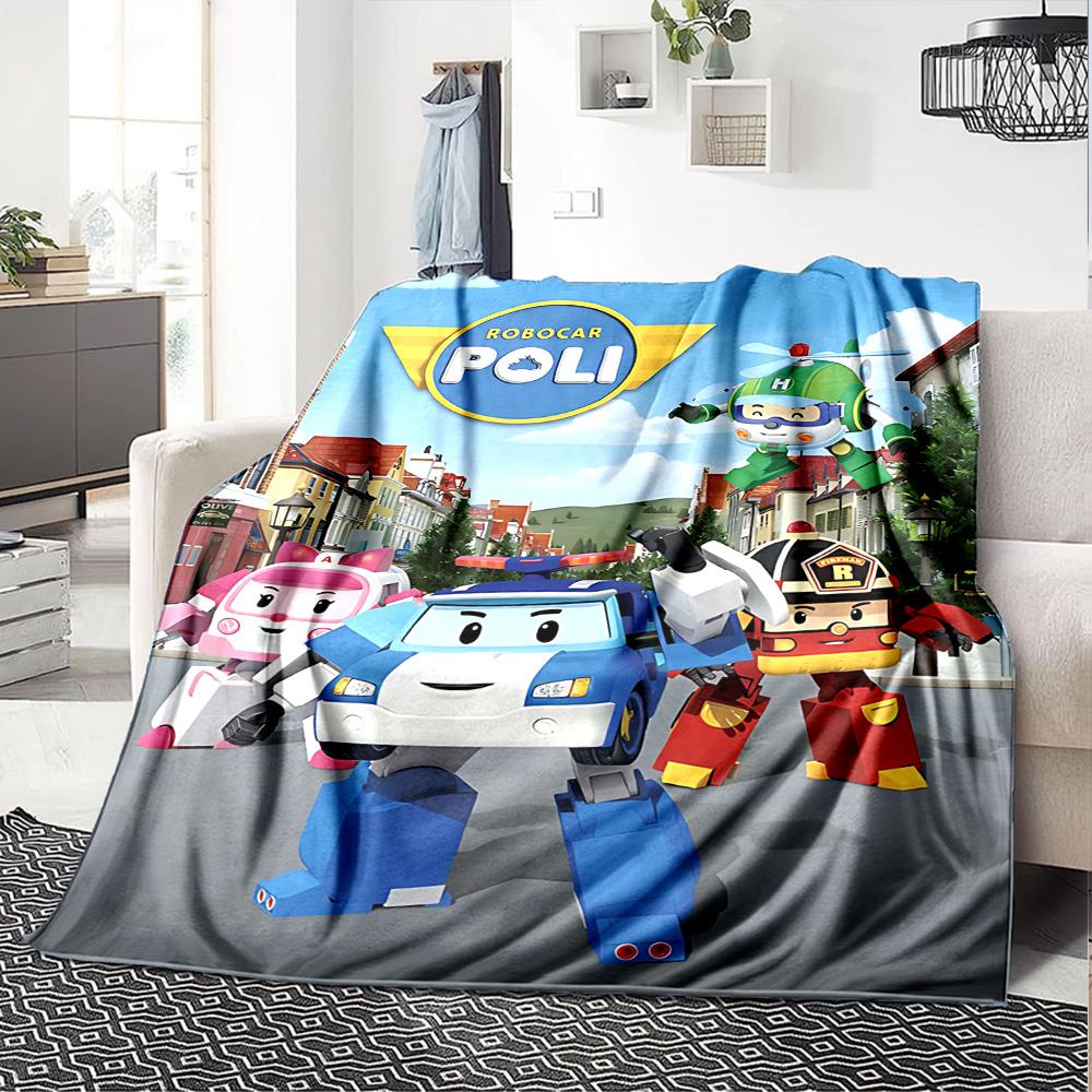 1pc Cars Adventure Flannel Blanket for Super Soft Cute Comfort Blanket for Travel Bedding Couch Sofa Blanket Y73064