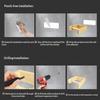 Toilet Paper Holder Bamboo Mounted Waterproof Wall-Mounted No Drill Shelf Toilet Storage Bathroom Organizer Bathroom