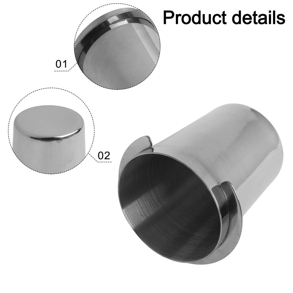 51 53 58mm Coffee Dosing Cup Sniffing Mug For Espresso Machine Wear Resistant Stainless Steel Coffee Dosing Cup Accessories
