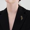 Brooch Hollow Tulip Design Anti-Wear Lapel Pin Sweaters Collars Hats Bags Coats Scarves Badge Versatile Accessory