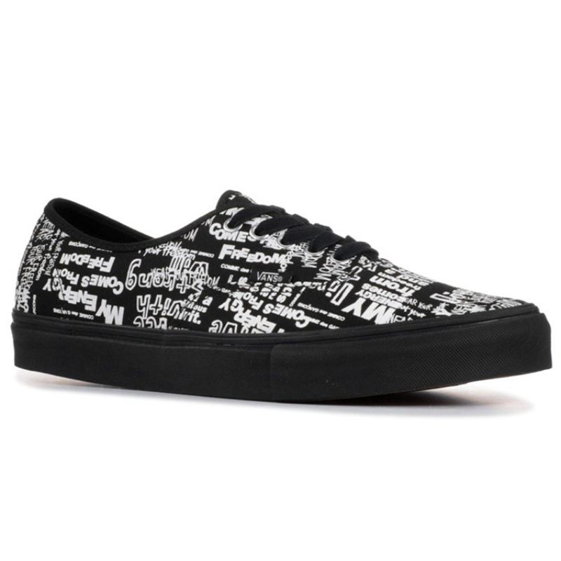 Vans Comme Des Garçons X Authentic Lx 'Graffiti Black' Vans VN0A33TASO7