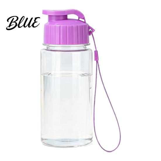 Leak-proof Water Bottle Sports Bottle with Flip Lid And Lanyard Portable PET Office Daily Jug Cup Lightweight Fitness Jug for Gym School Students