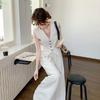 Women's 2026 Summer Linen Suit: Thin Style Vest & Wide-Leg Pants Two-Piece Set