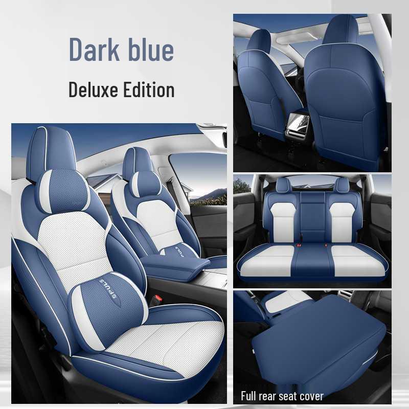 Tesla Model Y All-Season Wear-Resistant Leather Seat Covers & Cushions