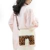 Vintage Leopard Pattern Crossbody Bags For Women Small Square Shoulder Bag Ladies Tassel Designer Phone Pocket CLE