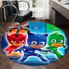 1pc PJ Marks1 Design Printed Area Round Carpet for Bedroom Living Room Home Decor Rugs Mat Non Slip Mat Rug for Bedside