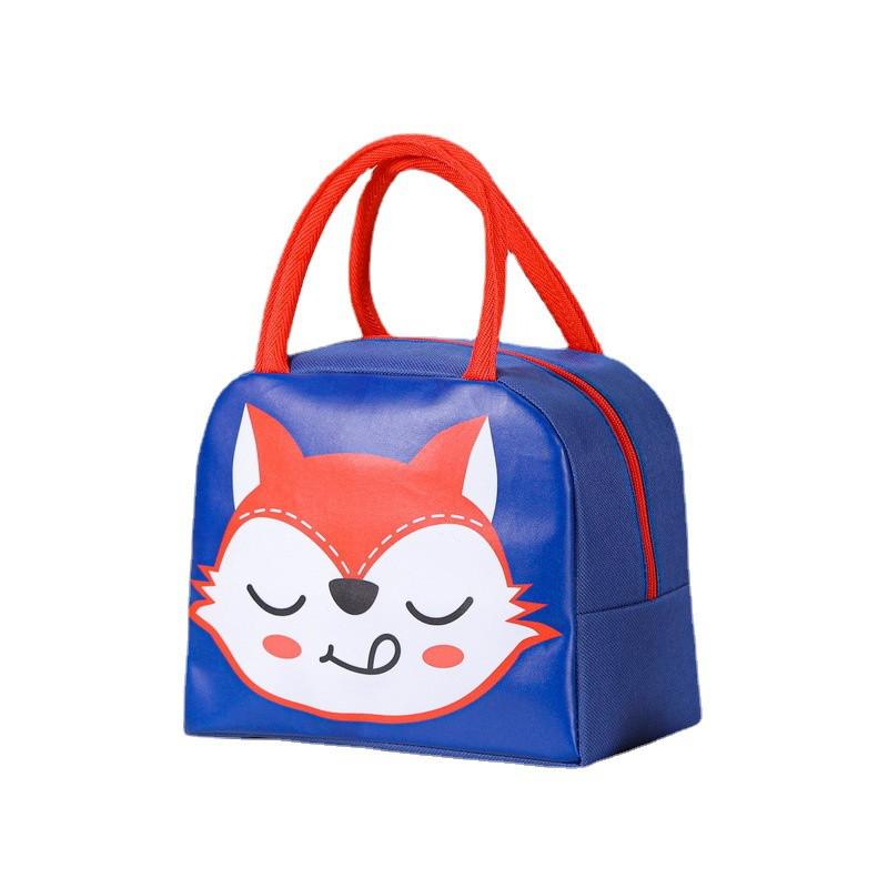 New Children's Lunch Box Bag Cationic Lunch Box Bag Cartoon Cute Lunch Box Insulated Bag with Rice Bag