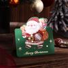 10pcs Merry Christmas Greeting Cards with Santa Claus And Snowman Custom Blank Cards for  Party Invitation New Year Gifts