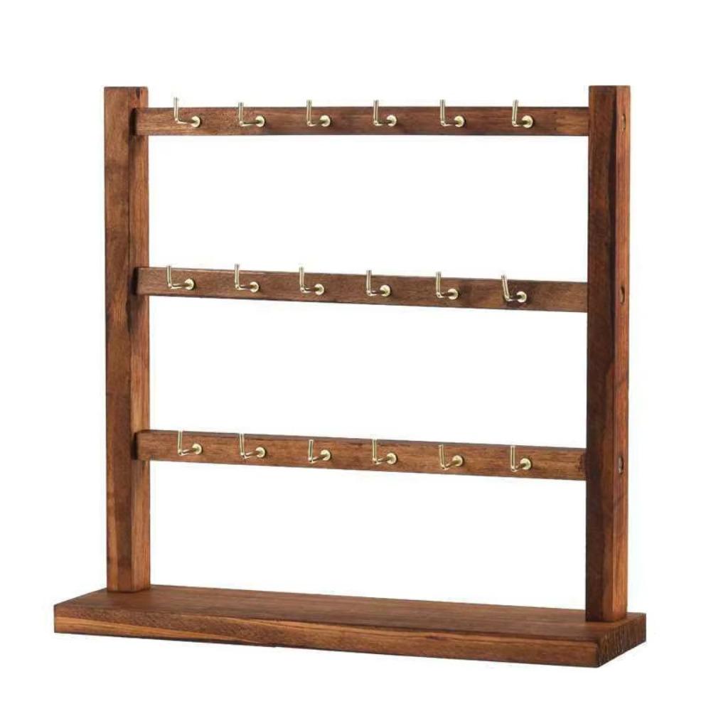 Stabilní konstrukce Stojan na šperky s háčkem Organizér na náramky a náhrdelníky Organizace náušnic