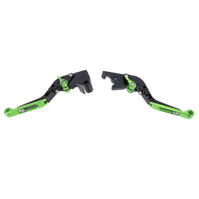 1 Pair Motorcycle Clutch Handle Folding Aluminum Alloy 6 Speeds Adjustable Handlebar Brake Clutch