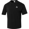 PUMA T Shirts Unisex Black Crew Neck Moderate 627004-01