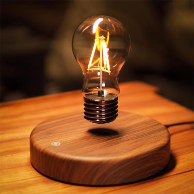 Floating Light Bulb Desk Lamp, Magnetic LED Light, 360-degree Automatic Rotation