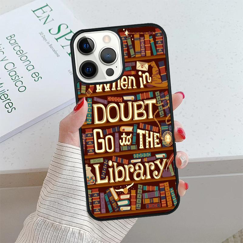 Read Books Library Bookshelf Quotes Phone Case For iPhone 17 Air 15 16 16e 14 13 12 11 Pro Max Coque For Apple PLUS Fundas