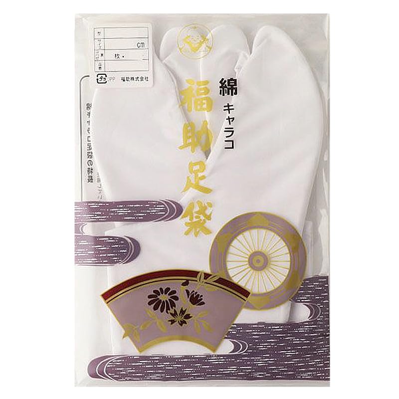 

Fukusuke Cotton Calico Tabi Tabi Socks with Sarashi Soft 100 Sizes Fukusuke Socks, 4-Ply Lace-Up Lining, Style, Available, Fit, White, 7001-000,
