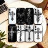 Gothic Cross Vine Transparent Phone Case For Samsung Galaxy A73,A72,A71,A70,A53,A52,A51,Others Soft Black Cover