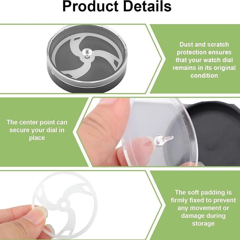 Plastic Watch Cover Accessories Watch Dial Screen Protector Box Watchmaker Repair Tools Plastic Men Watch Cover Accessory