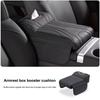 Car Center Console Armrest Cushion with Tissue Box Holder - Thickened Padding & Side Extension for Long-Drive Comfort