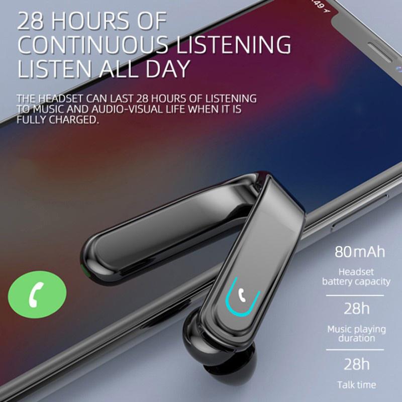 Wireless Bluetooth Earphone Waterproof Sport Earhook Headset Stereo Noise Reduction Headphone In Ear Earbuds with Microphone
