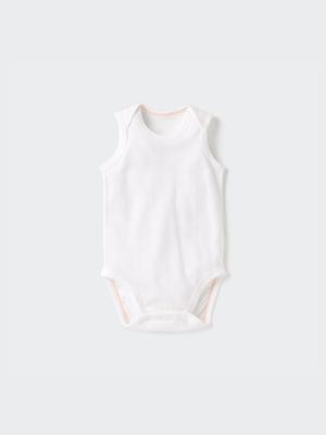 Bn Cotton Mesh Inner Bodysuit  Sleeveless  1p  Plain 