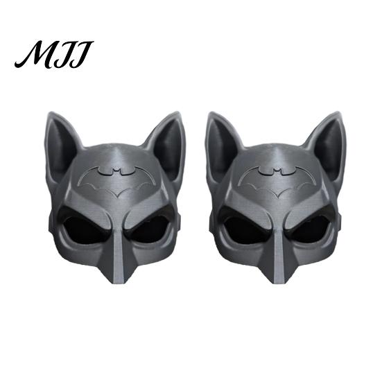 Cat Cosplay Mask Bat Reusable Lightweight PLA Kitty for Halloween Parties Fun Photo Prop Headgear