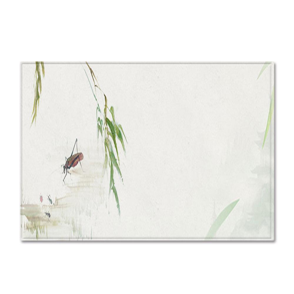 Textured Large Carpet Feather Wind Bedroom Floor Mat