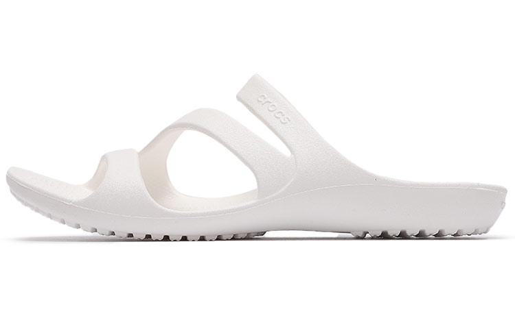 Crocs White Slippers Women s 206756-100 36-37