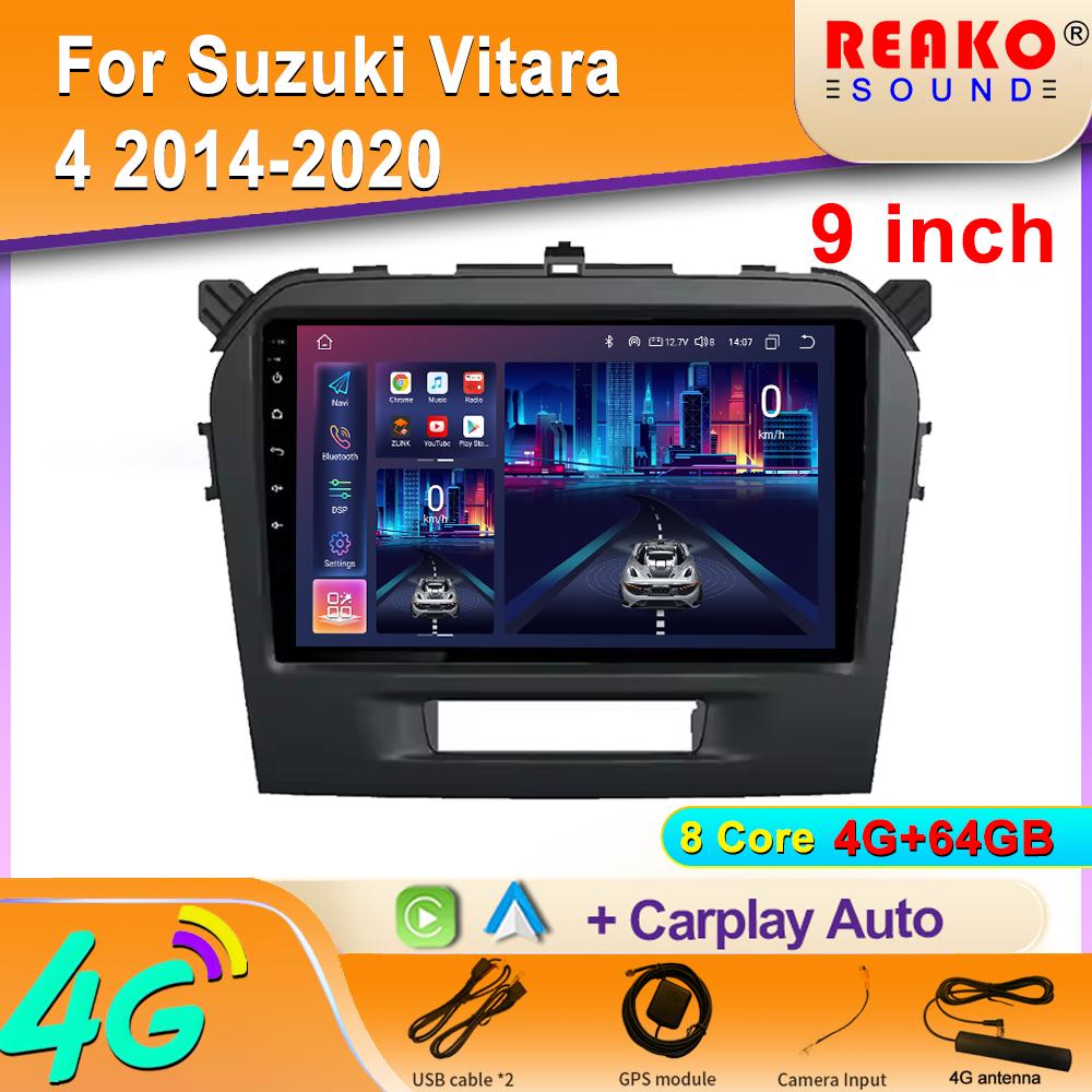 

2K IPS Android автомобильное радио для Suzuki Vitara 4 2014-2002 Мультимедийный видеоплеер Навигация Стерео GPS Carplay Авторадио 8 core 4GB+64GB