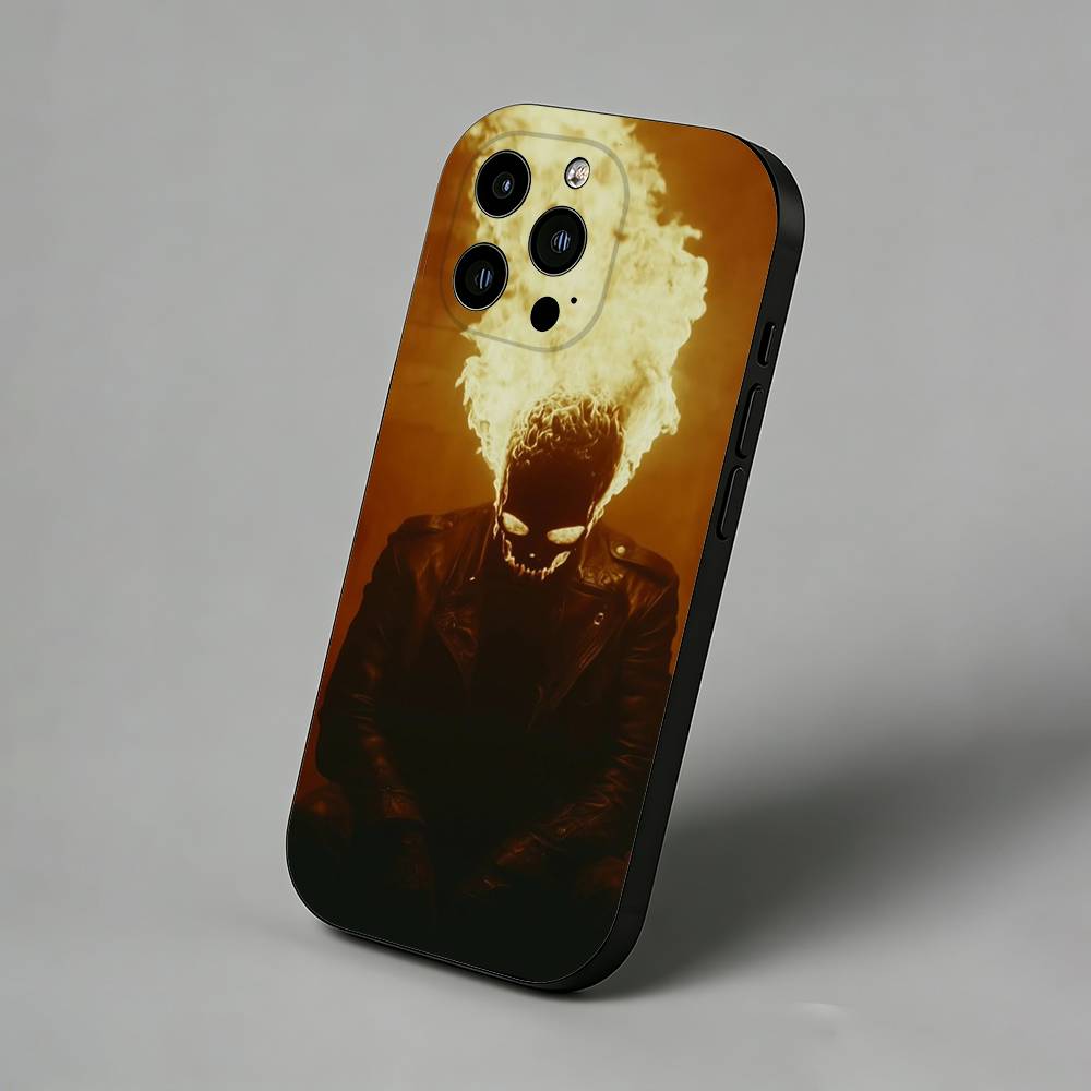 Movie Dark G-GhostS Rider Slim Back Phone Case for iPhone 17 Air 16 Pro Max 16e 15 Plus 14 13 Mini 12 11 Protective Cover