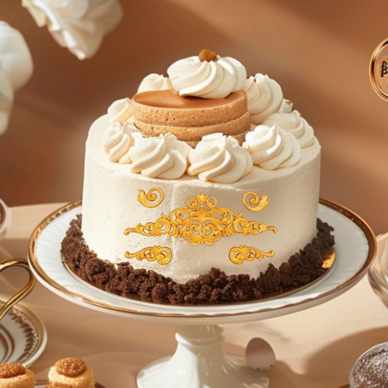 Professional Grade Fondant Border Mold Set With Intricate European Patterns Dishwasher Safe Baking Essential