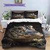 Black Crocodile Pattern Bedding Home Decoration Birthday Gift (1 * Duvet Cover + 2 * Pillowcase, Without Core)
