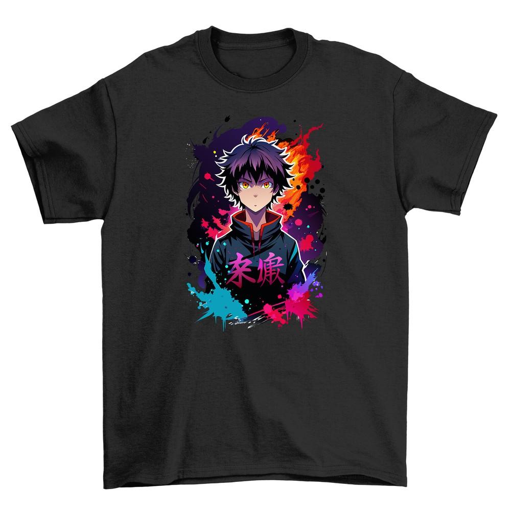 Ink Splat Anime Boy - Hilarious T-shirt for Anime Lovers! Unleash Your Inner Ota