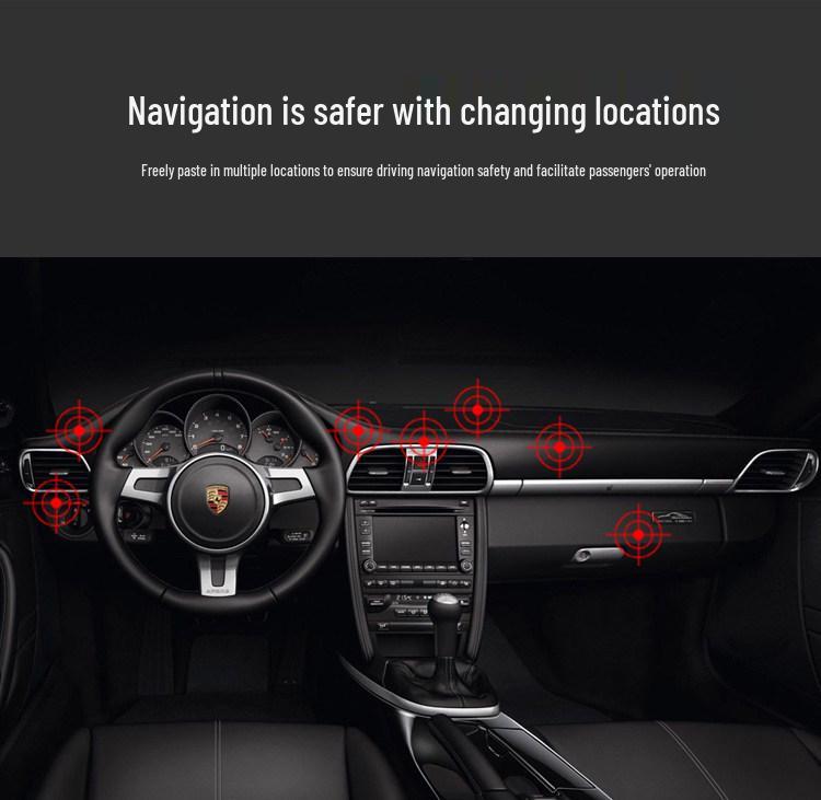 Sumitap Magnetic Car Phone Holder - Multi-Function Adhesive Navigation Stand