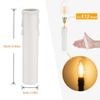 10pcs Candle Socket Covers,  Candelabra Base, Plastic Candle Covers Sleeves For Chandelier