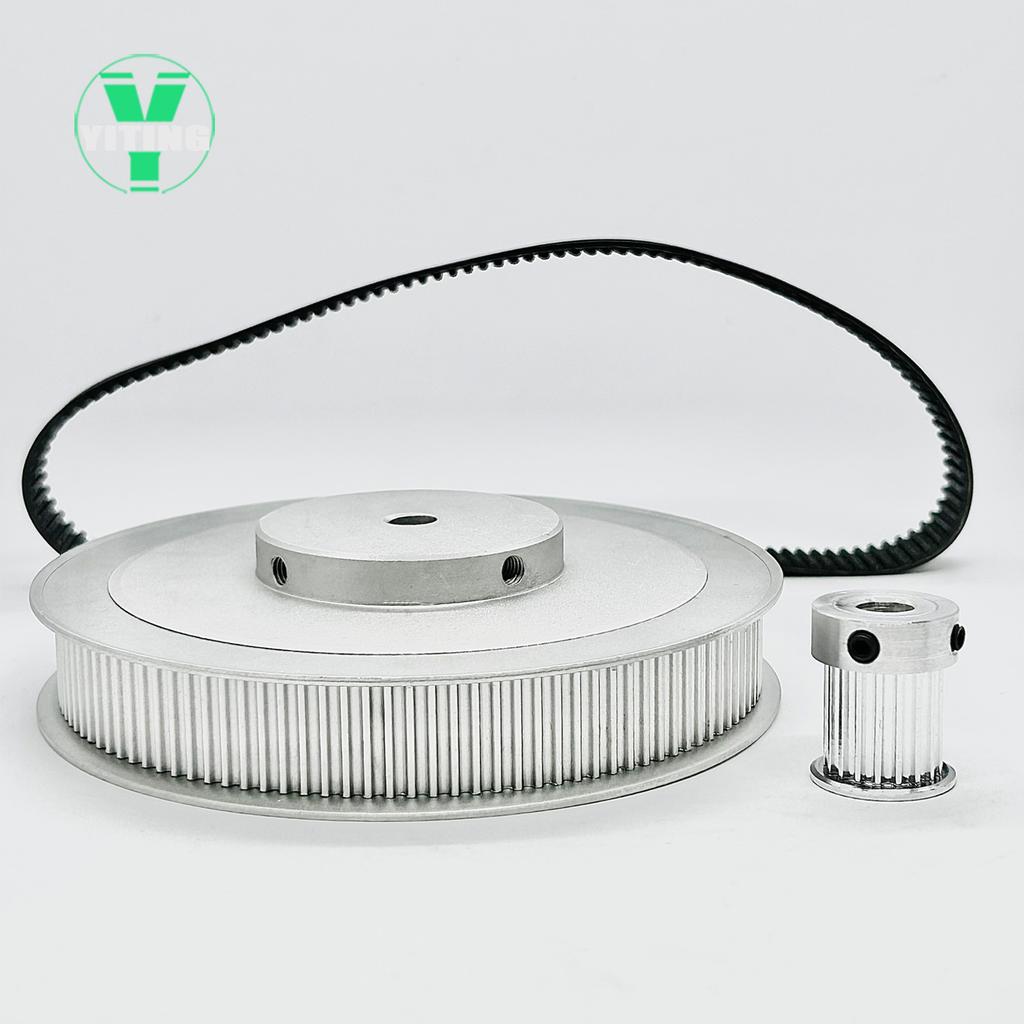 HTD3M Set 20 Diş 120 Diş Triger Kasnak Kayış Seti Kayış Genişliği 10mm Delik Çapı 4~15mm Redüksiyon 6:1 Yavaşlatma 3M Kasnak Kiti Senkron Tekerlek