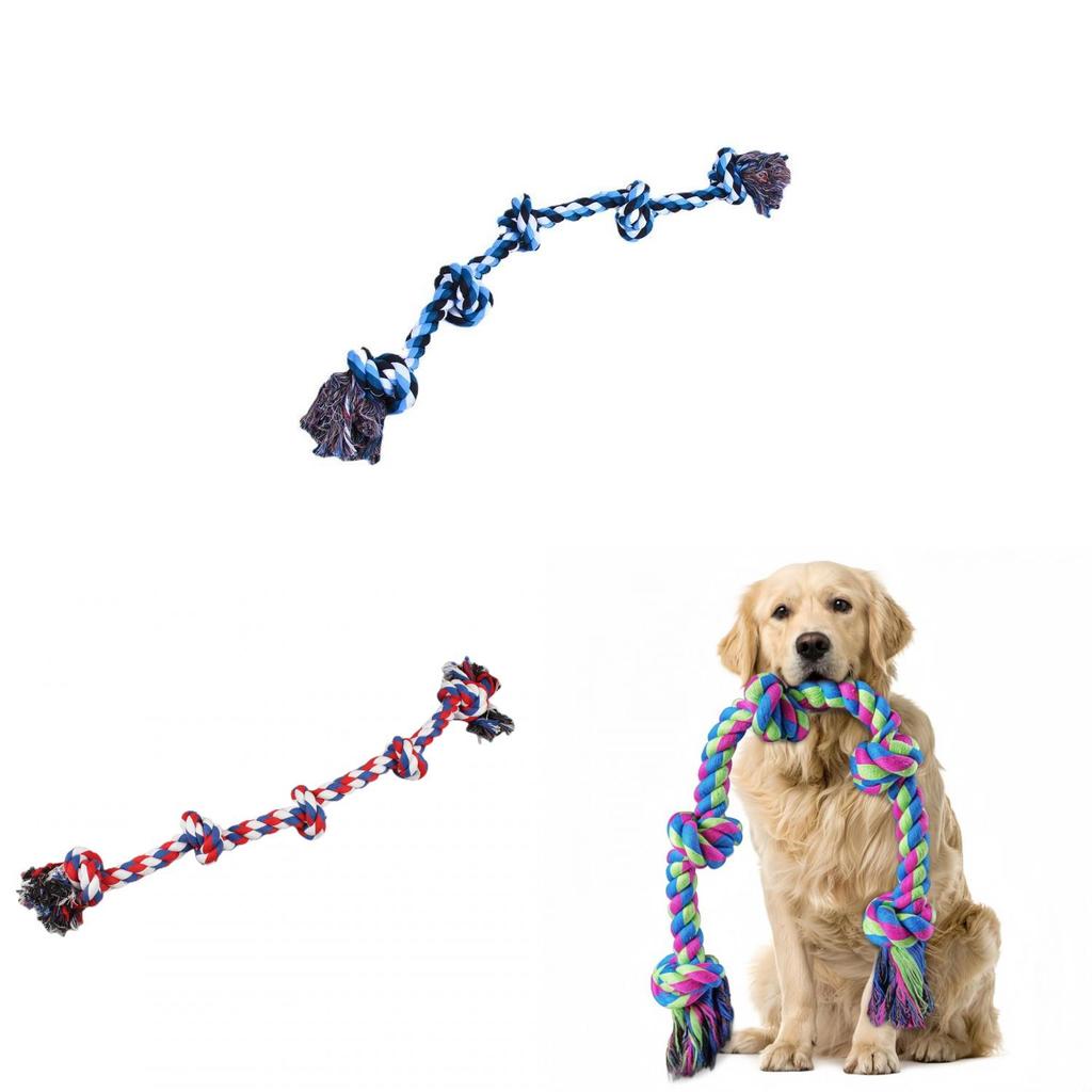 Pet Dog Chew Toy With Cotton Rope For Large Dogs Durable Tether Play