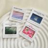 Translucent Landscape Film Bookmark Aesthetic Book Page Reading Accessories Diy Decorative Card Pendant Keychain
